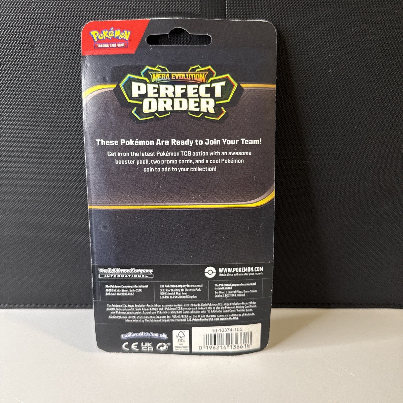 Pokémon Perfect Order Premium Blister [Clawitzer] Cosmos Holo & Coin