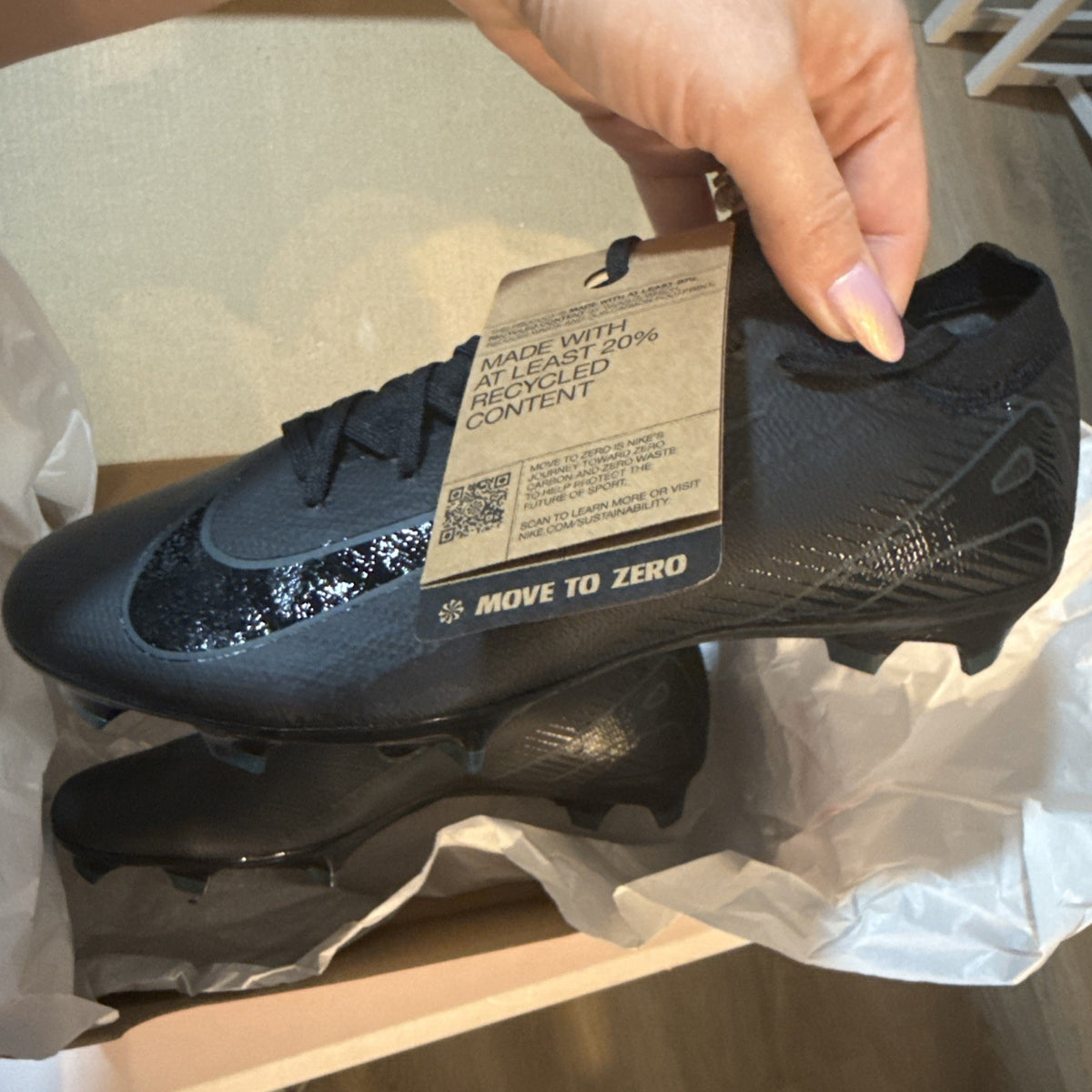 ZM VAPOR 16 PRO FG  (BLACK/BLACK-DEEP JUNGLE) Size US 8.5 Women’s