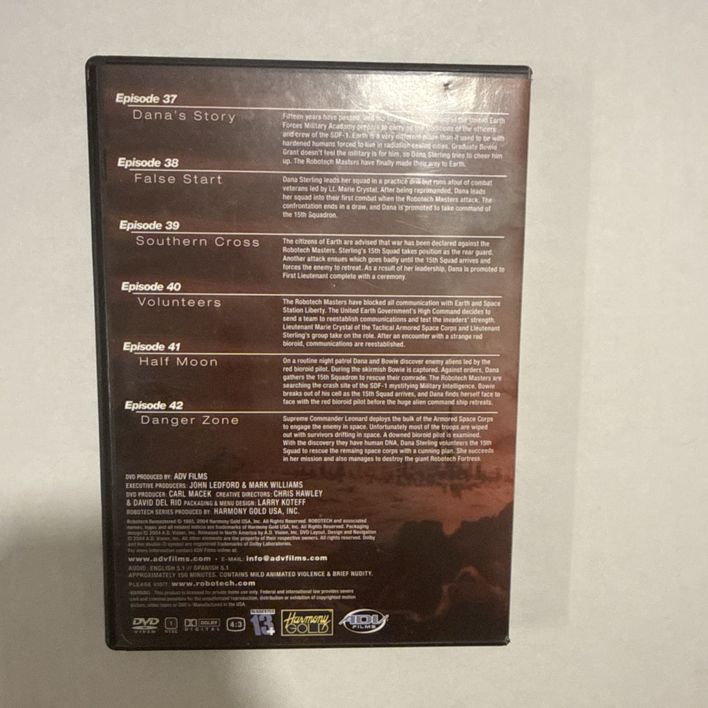 Robotech Remastered Extended Editions,The Masters,Anime 07 DVD