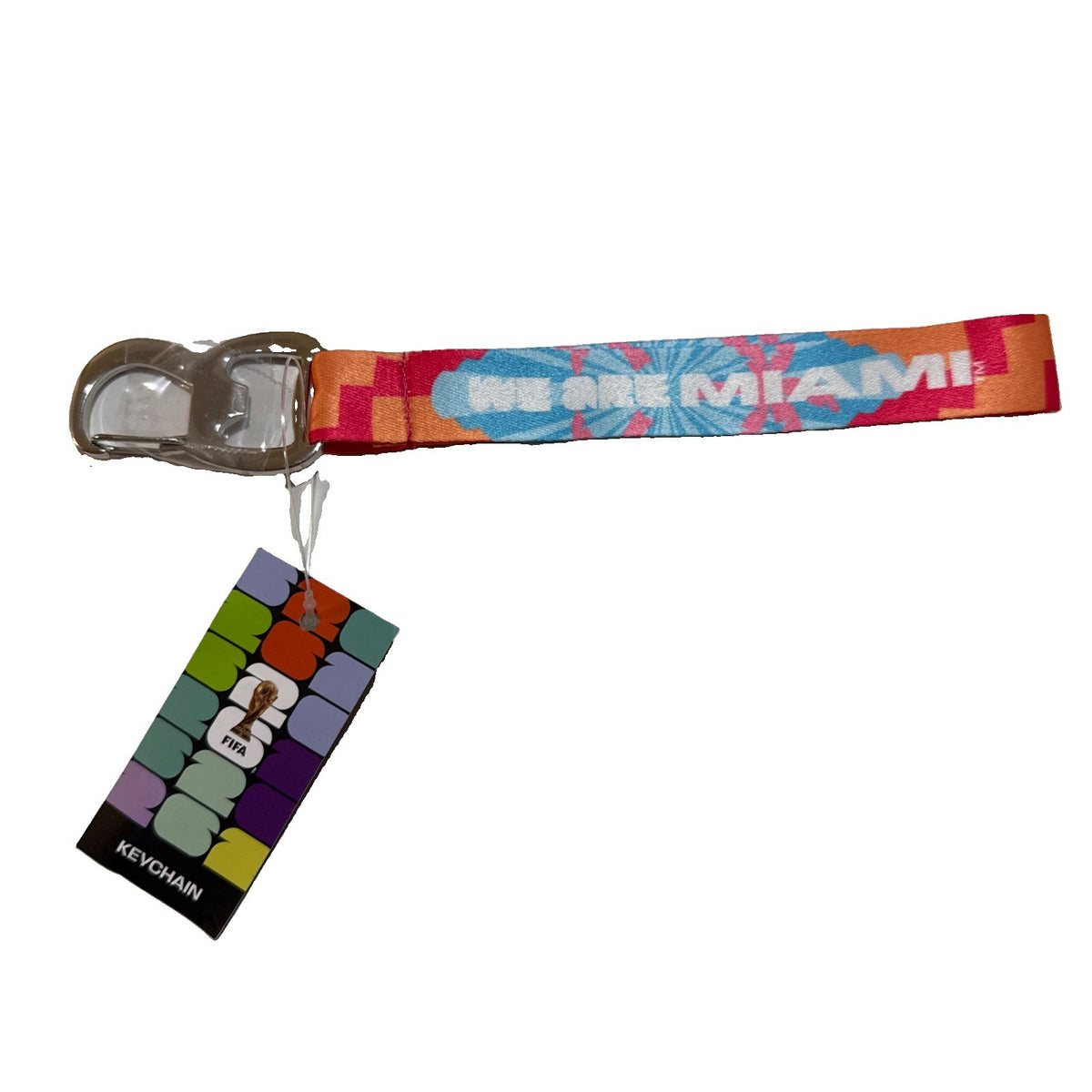 FIFA WORLD CUP 2026 WE ARE MIAMI 8" BOTTLE OPENER KEY CHAIN STRAP