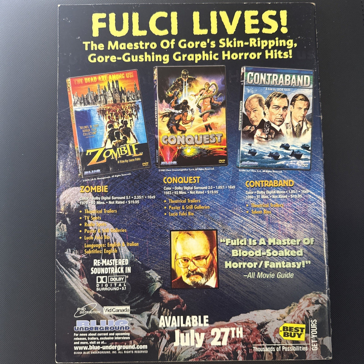 Fangoria Magazine 235 Exorcist The Beginning Cover August 2004 Issue
