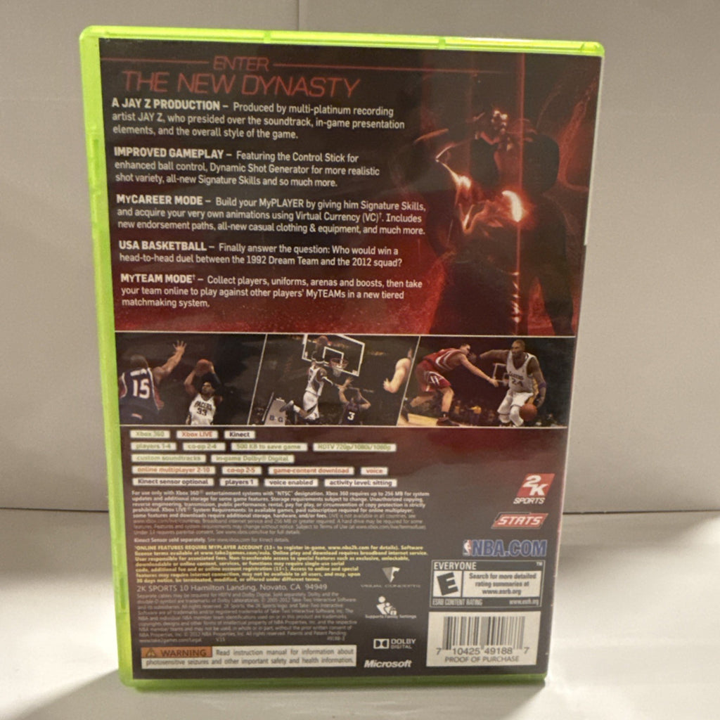 NBA 2K13 Xbox 360, CIB w/ Disc, Case, & Manual Included
