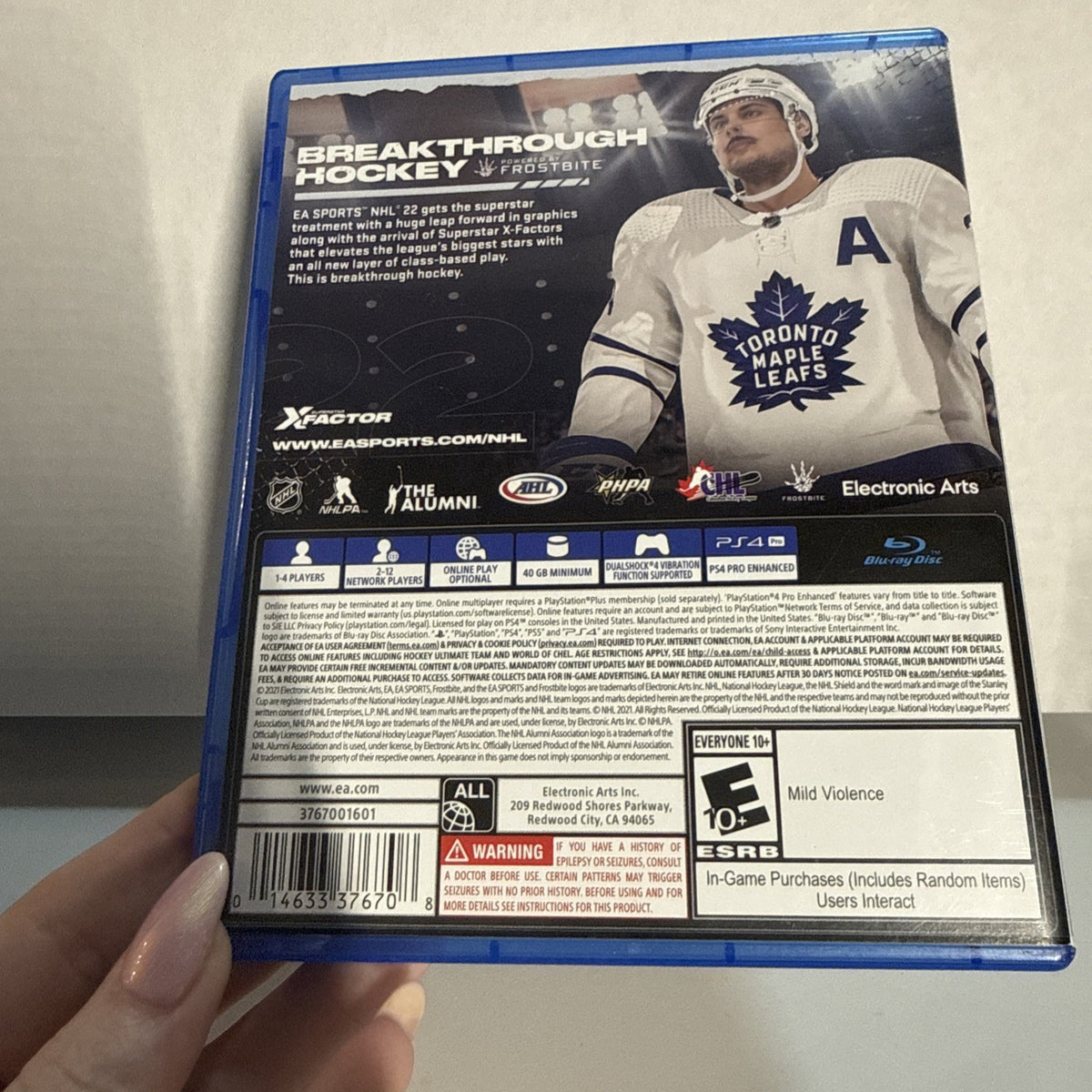 NHL 22 PS4 PlayStation 4 - Complete CIB