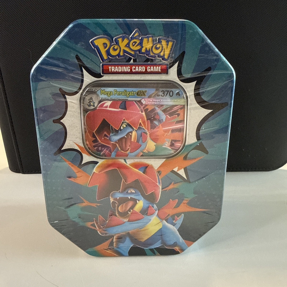 Pokemon TCG Mega Evolution Ascended Heroes Mega Feraligatr Ex Tin New Sealed
