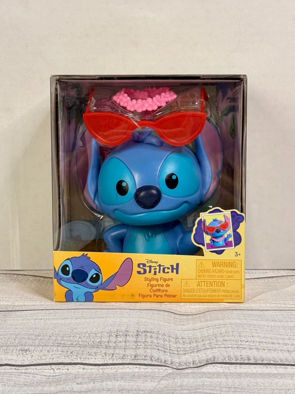 Disney STITCH Styling Figure with Sunglasses, Lei & Stickers – NIP Lilo & Stitch