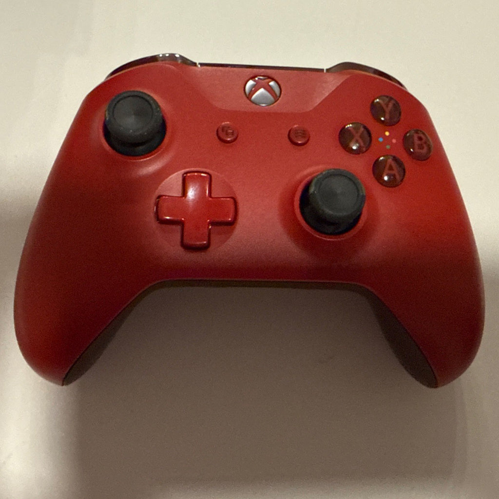 Microsoft Xbox One Red Wireless Controller - 1708 Very Good Condition