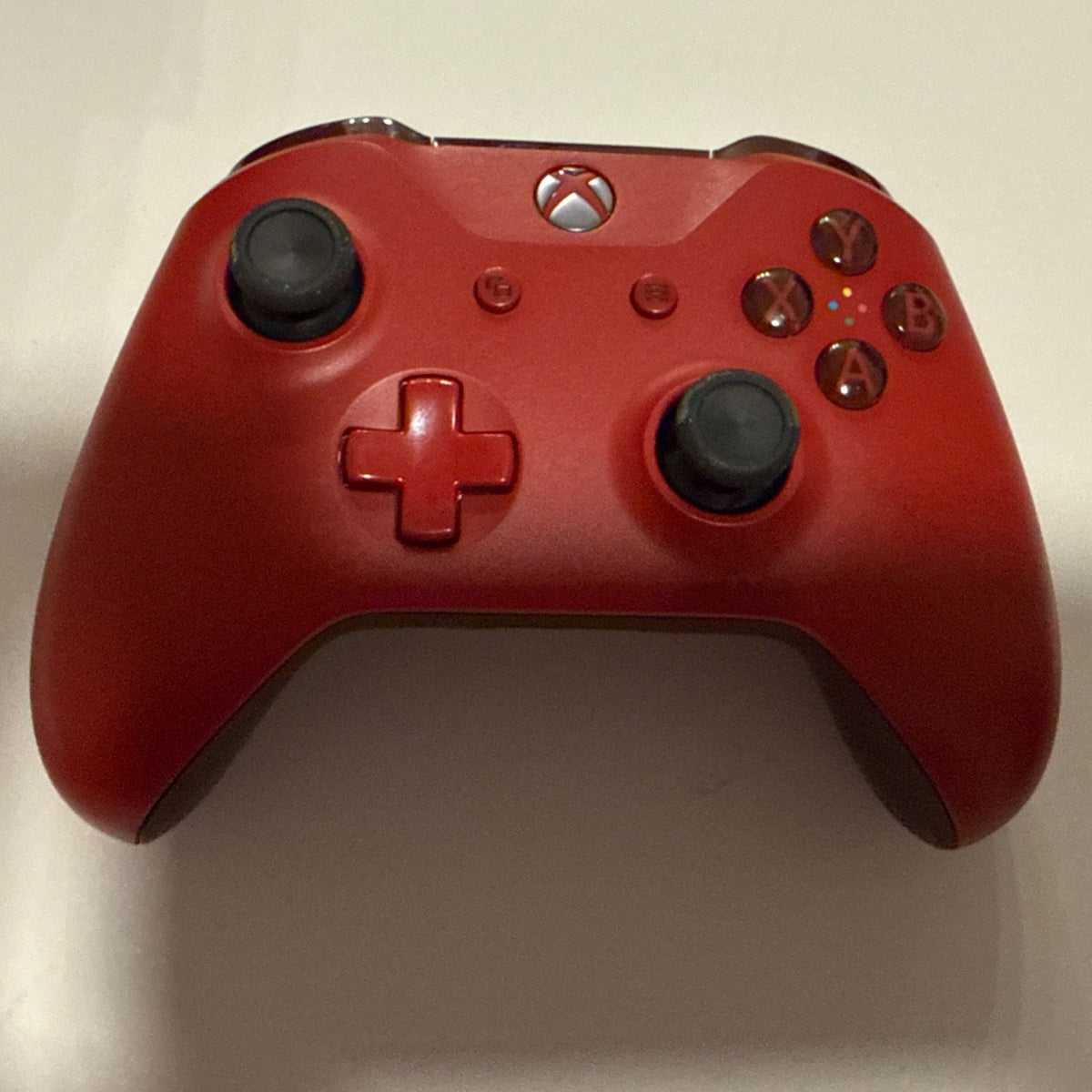 Microsoft Xbox One Red Wireless Controller - 1708 Very Good Condition