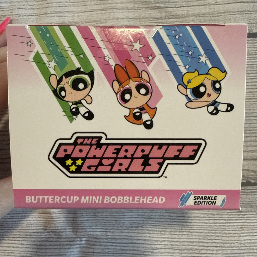Powerpuff Girls Buttercup Sparkle Edition 2.5"  Figs Mini Bobblehead NIB