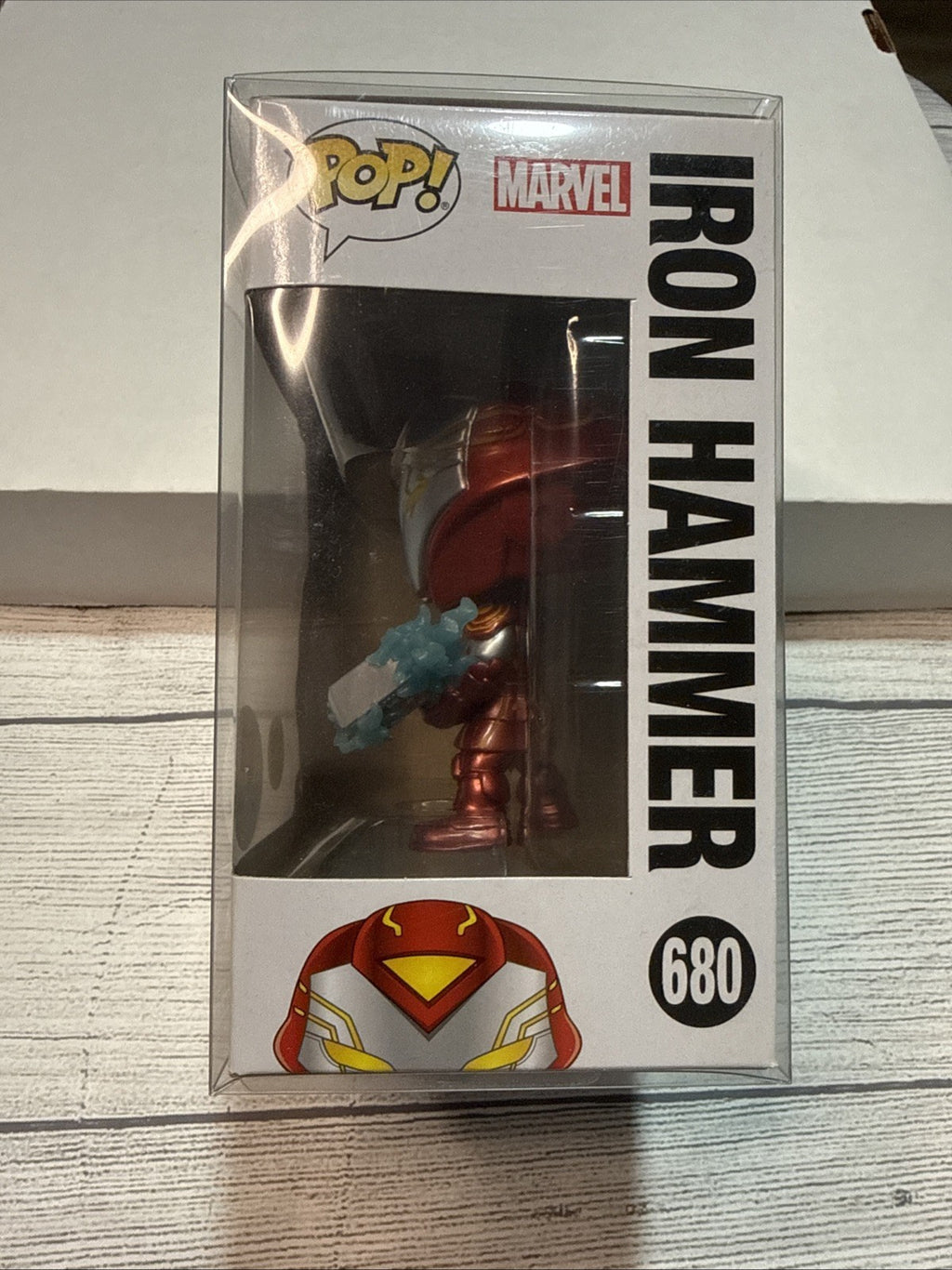 Walgreens EXCLUSIVE Funko POP Infinity Warps Iron Hammer 680 Glow In The Dark!!