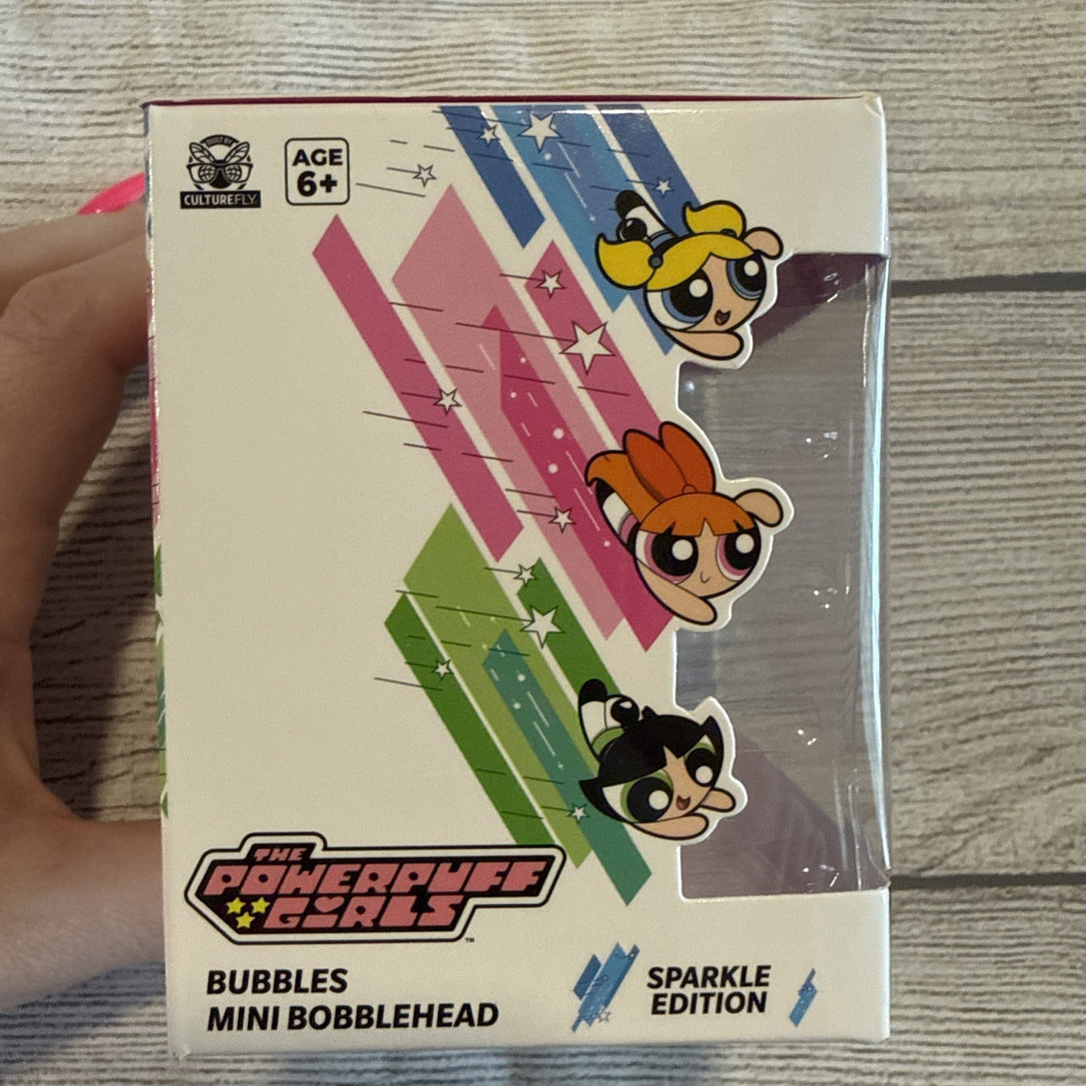 Powerpuff Girls Bubbles Sparkle Edition 2.5"  Figs Mini Bobblehead NIB
