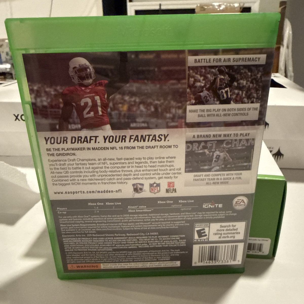 Madden NFL 16 XBox One Game Disc; CIB Very Good Condition!