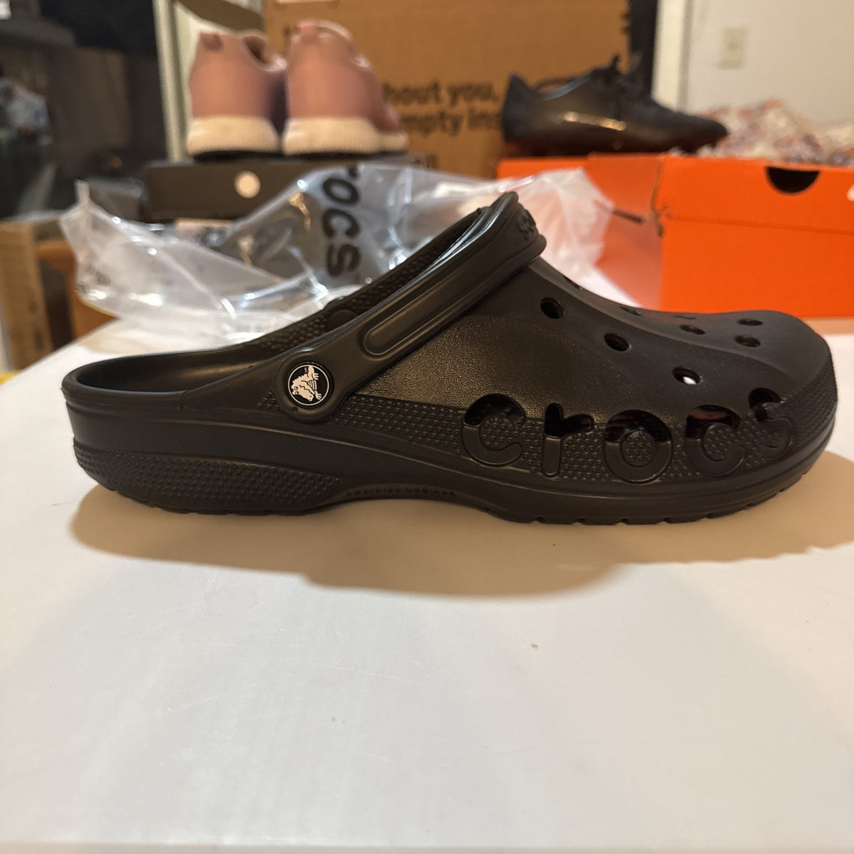 Crocs Baya Clogs for Men Size 12- Black