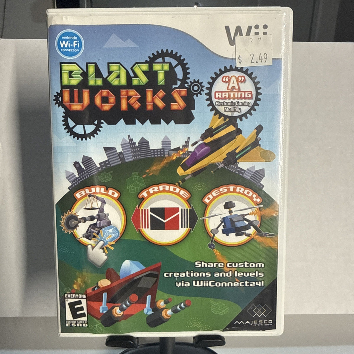 Blast Works: Build, Destroy (Nintendo Wii, 2008) Video Game Complete W/ Manual