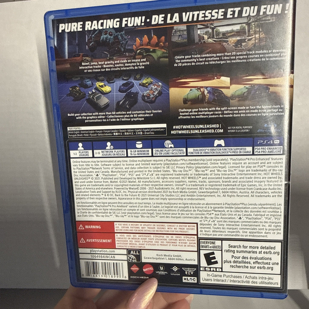 Hot Wheels Unleashed - Sony PlayStation 4 (PS4)