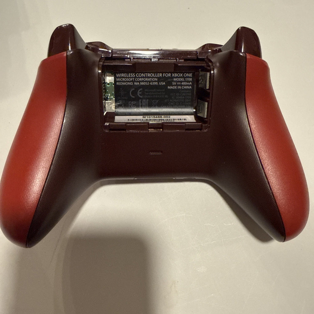 Microsoft Xbox One Red Wireless Controller - 1708 Very Good Condition