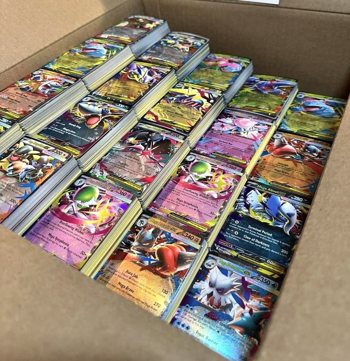 Pokemon TCG 100 Card Lot - 1 EX/V/Vmax/Vstar + 5 Foils + 4 Rares - No Energy