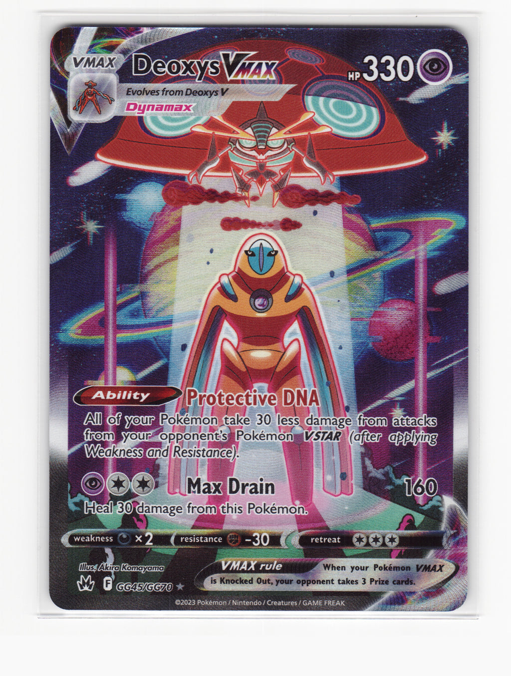 Deoxys VMAX GG45/GG70 SWSH: Crown Zenith: Galarian Gallery Holo CGC 10 Gem Mint