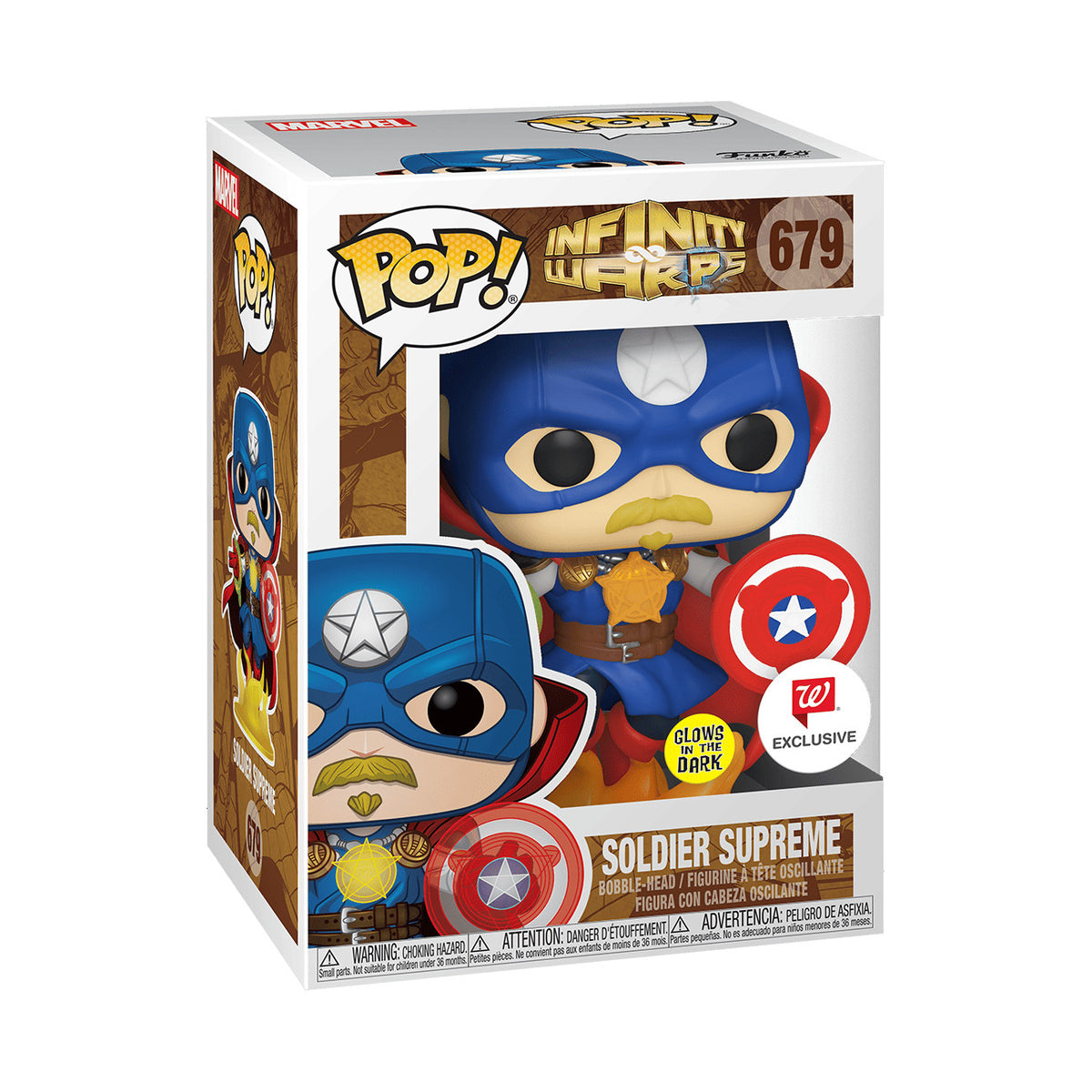 Funko Pop! Vinyl: Marvel - Soldier Supreme (Glows in the Dark) - Walgreens  #679
