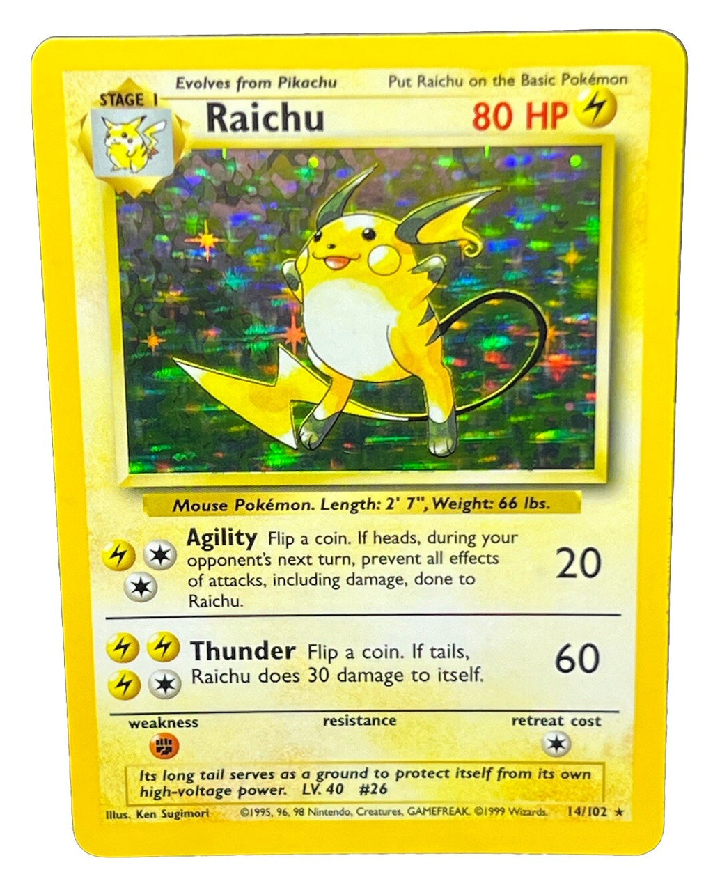 Raichu 014/102 Base Set Holo