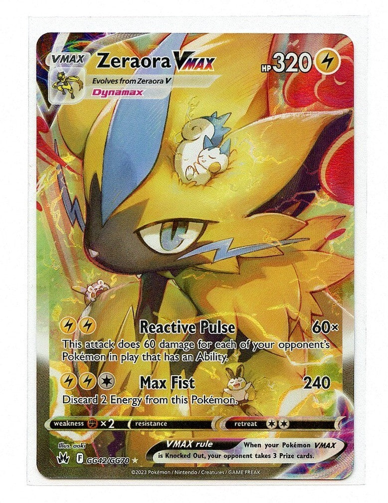 Zeraora VMAX GG42/GG70 SWSH: Crown Zenith: Galarian Gallery Holo