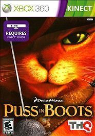 Puss in Boots Microsoft Xbox 360 2011 for Kinect CIB